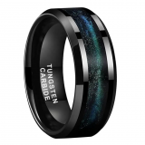 Wholesale 4mm high polished black ceramic wedding band ring